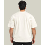 HOUSE OF RYVEN Men's 240 GSM Oversized Solid Half Sleeve Cotton T-Shirt | Relaxed Fit | Breathable Casual Wear | Available in Plus Sizes