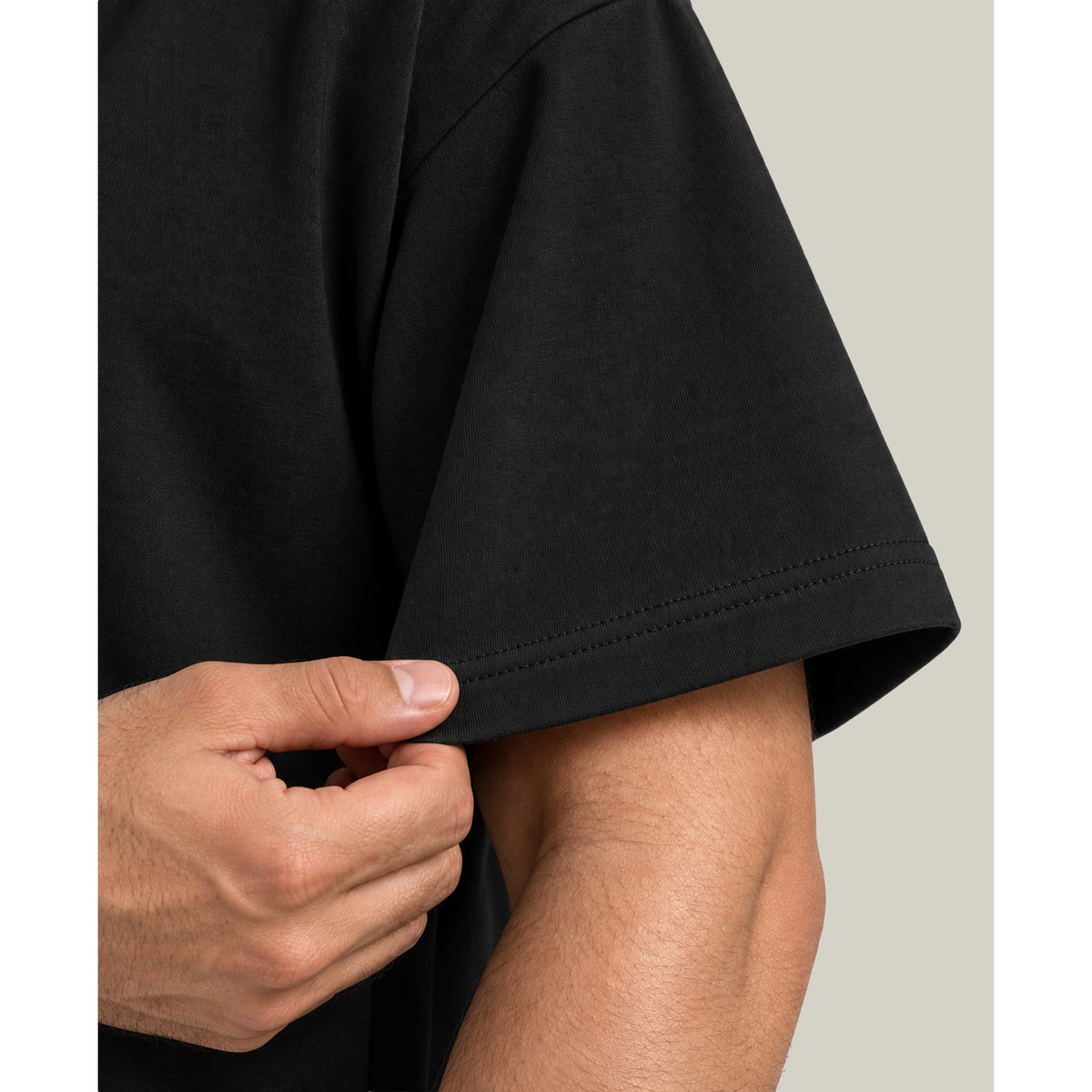 HOUSE OF RYVEN Men's 240 GSM Oversized Solid Half Sleeve Cotton T-Shirt | Relaxed Fit | Breathable Casual Wear | Available in Plus Sizes